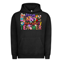 Pigment Black Every Bunny Favorite Teacher Easter Urban Hoodie - CowhideDigitalArt