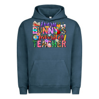 Pigment Midnight Navy Every Bunny Favorite Teacher Easter Urban Hoodie - CowhideDigitalArt