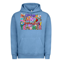 Pigment Pebble Blue Every Bunny Favorite Teacher Easter Urban Hoodie - CowhideDigitalArt