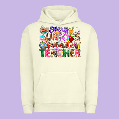 Every Bunny Favorite Teacher Easter Urban Hoodie Designed By Cowhidedigitalart