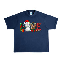 Navy love snowman bbs Urban Heavy Tee - BundleAndBundleShop