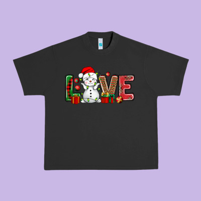 Love Snowman Bbs Urban Heavy Tee Designed By Bundleandbundleshop