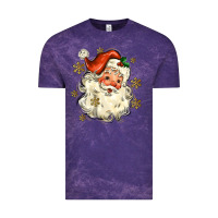 Cloud Purple Christmas Santa Vintage Tee - MaliasSmallBusiness