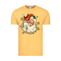 Vintage Mustard Christmas Santa Vintage Tee - MaliasSmallBusiness