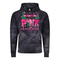 Cloud Black i'm dreaming of a pink christmas flamingo Vintage Hoodie - MaliasSmallBusiness