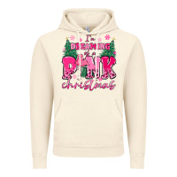 Vintage Artic i'm dreaming of a pink christmas flamingo Vintage Hoodie - MaliasSmallBusiness