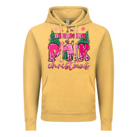 Vintage Mustard i'm dreaming of a pink christmas flamingo Vintage Hoodie - MaliasSmallBusiness
