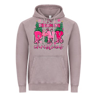 Vintage Zinc i'm dreaming of a pink christmas flamingo Vintage Hoodie - MaliasSmallBusiness