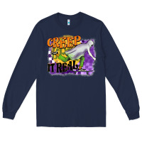 Navy creep it real Long Sleeve Tee - BarkalooDesign