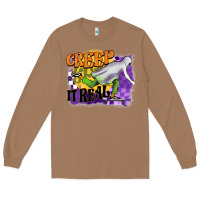 Toasted Coconut creep it real Long Sleeve Tee - BarkalooDesign