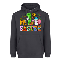 Smoke Easter Day My first Easter with eggs and rabbits Heavyweight Hoodie - OliviaCreatesArt