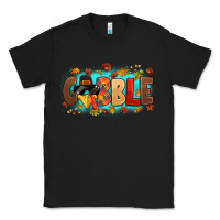 Black gobble with thanksgiving turkeys Classic Tee - MaliasSmallBusiness