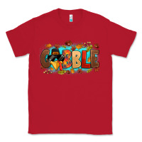 Red gobble with thanksgiving turkeys Classic Tee - MaliasSmallBusiness