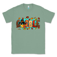 Sage gobble with thanksgiving turkeys Classic Tee - MaliasSmallBusiness