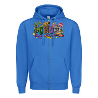 True Royal school bus driver mardi gras Zipper Hoodie - CowGirlArtShop