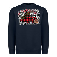 Navy merryy christmas truck Heavyweight Sweatshirt - Bettercallsaul