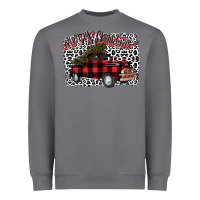Merryy Christmas Truck Heavyweight Sweatshirt | Teevron