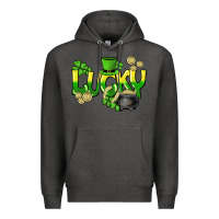 Charcoal Heather Lucky St. Patrick's Day Premium Hoodie - HowdyJamesFarm