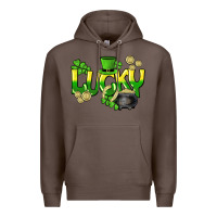 Coffee Lucky St. Patrick's Day Premium Hoodie - HowdyJamesFarm