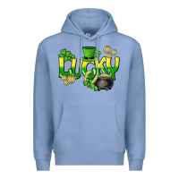 Colony Blue Lucky St. Patrick's Day Premium Hoodie - HowdyJamesFarm