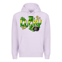 Lilac Lucky St. Patrick's Day Premium Hoodie - HowdyJamesFarm