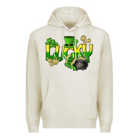 Oatmeal Heather Lucky St. Patrick's Day Premium Hoodie - HowdyJamesFarm