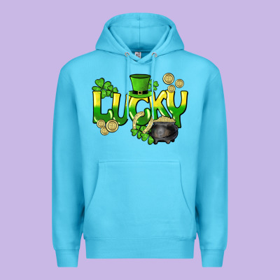 Lucky St. Patrick's Day Premium Hoodie Designed By Howdyjamesfarm