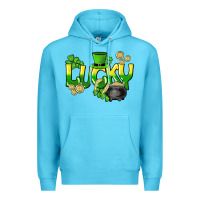 Ocean Blue Lucky St. Patrick's Day Premium Hoodie - HowdyJamesFarm