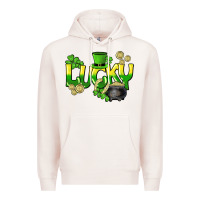 Pale Pink Lucky St. Patrick's Day Premium Hoodie - HowdyJamesFarm