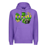 Purple Lucky St. Patrick's Day Premium Hoodie - HowdyJamesFarm
