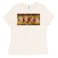 Bone western  leopardfloral licanse plate Ladies Tee - Artiststas