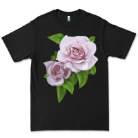 Black Silver Lining Rose Premium Tee - LillyAllenDesigns