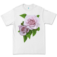 White Silver Lining Rose Premium Tee - LillyAllenDesigns
