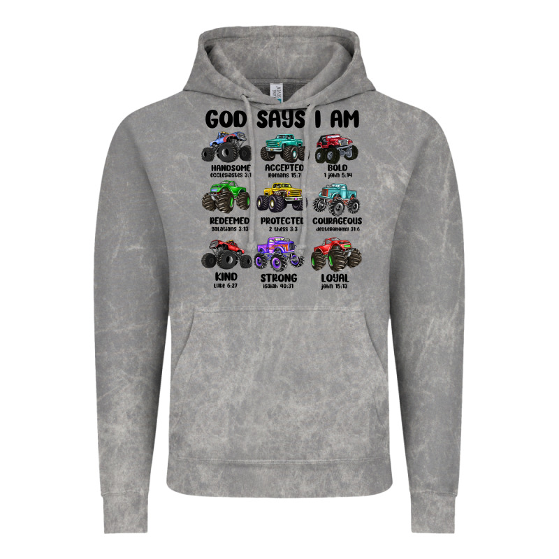 God Says I Am Vintage Hoodie by MaliasSmallBusiness | Teevron