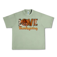 Oil Green love thanksgiving with turkey bbs Urban Heavy Tee - BundleAndBundleShop
