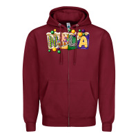 Burgundy nola cake mardi gras Zipper Hoodie - CowGirlArtShop
