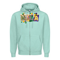 Seafoam nola cake mardi gras Zipper Hoodie - CowGirlArtShop