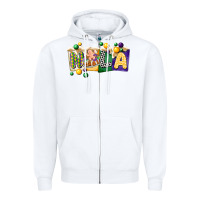 White nola cake mardi gras Zipper Hoodie - CowGirlArtShop
