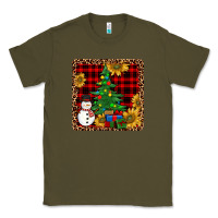 Army Green snowman trees coaster Classic Tee - JahusDesignShop