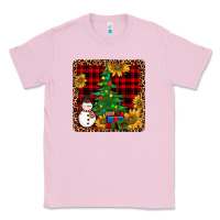Bubblegum Pink snowman trees coaster Classic Tee - JahusDesignShop