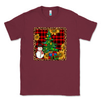 Burgundy snowman trees coaster Classic Tee - JahusDesignShop