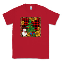 Red snowman trees coaster Classic Tee - JahusDesignShop