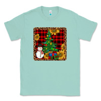 Seafoam snowman trees coaster Classic Tee - JahusDesignShop