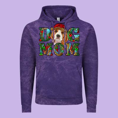 Christmas Dog Mom Beagle Vintage Hoodie Designed By Ranaportraitstore