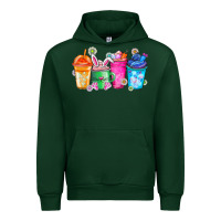Forest Green Easter Coffee Urban Hoodie - CowhideDigitalArt