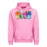 Fuchsia Pink Easter Coffee Urban Hoodie - CowhideDigitalArt
