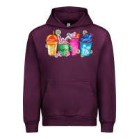 Mauve Wine Easter Coffee Urban Hoodie - CowhideDigitalArt