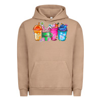 Pigment Burro Easter Coffee Urban Hoodie - CowhideDigitalArt