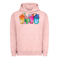 Pigment Salmon Easter Coffee Urban Hoodie - CowhideDigitalArt