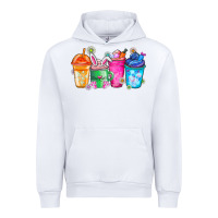 White Easter Coffee Urban Hoodie - CowhideDigitalArt